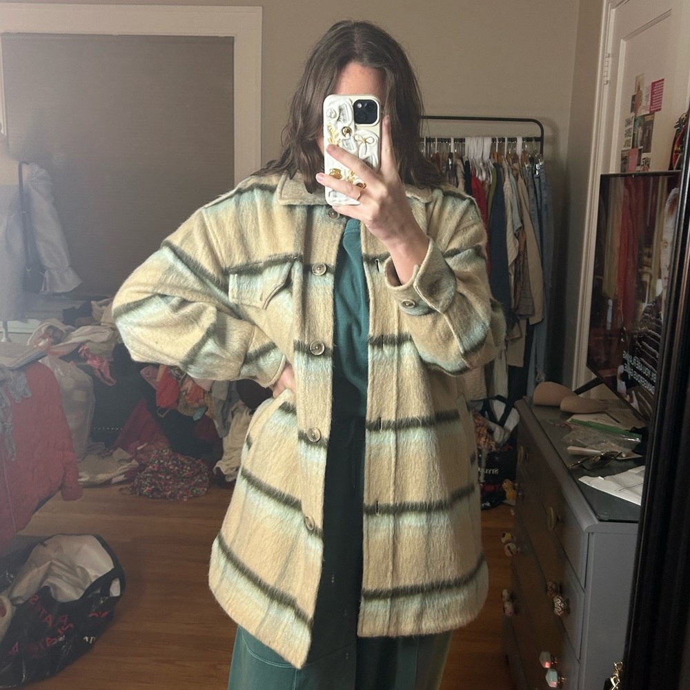 Free people x we the free Vienna brushed shacket jacket - Picture 9 of 13